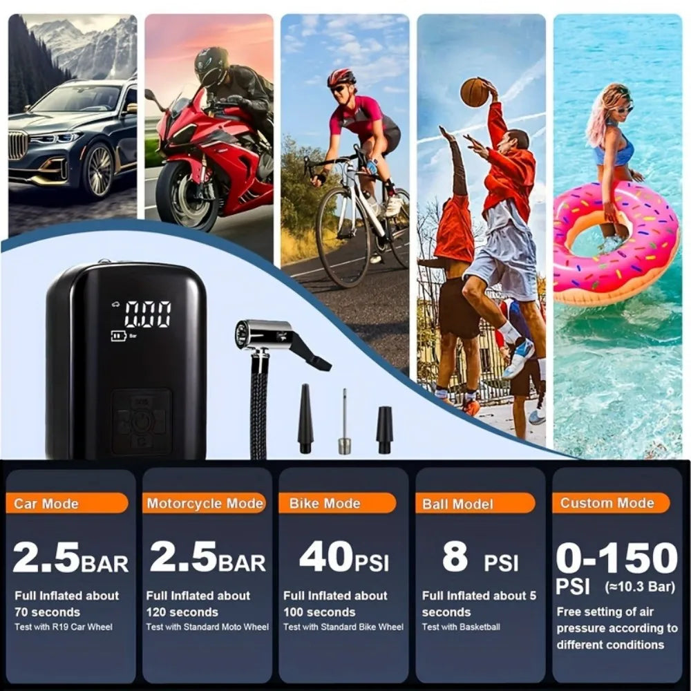 Nova Air-Pro Wireless Digital Tire Inflator & Power Bank