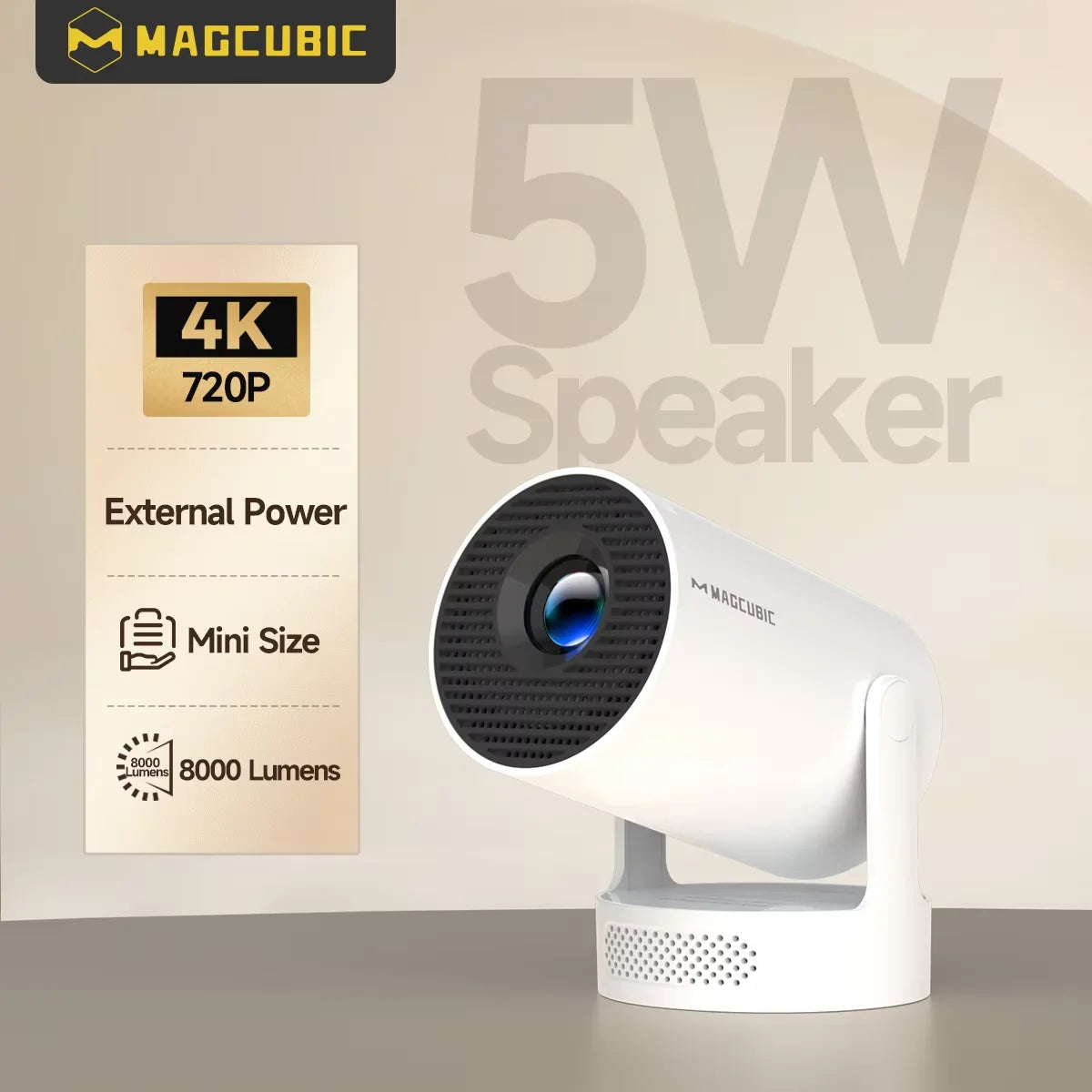 Nova View-Pro Portable 4K Smart Cinema Projector