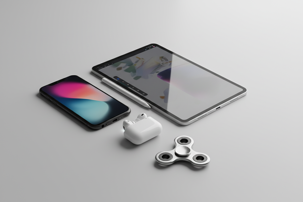 Collection with one of each gadget type